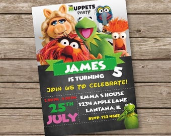 Muppets Birthday Party Invitations Free 5