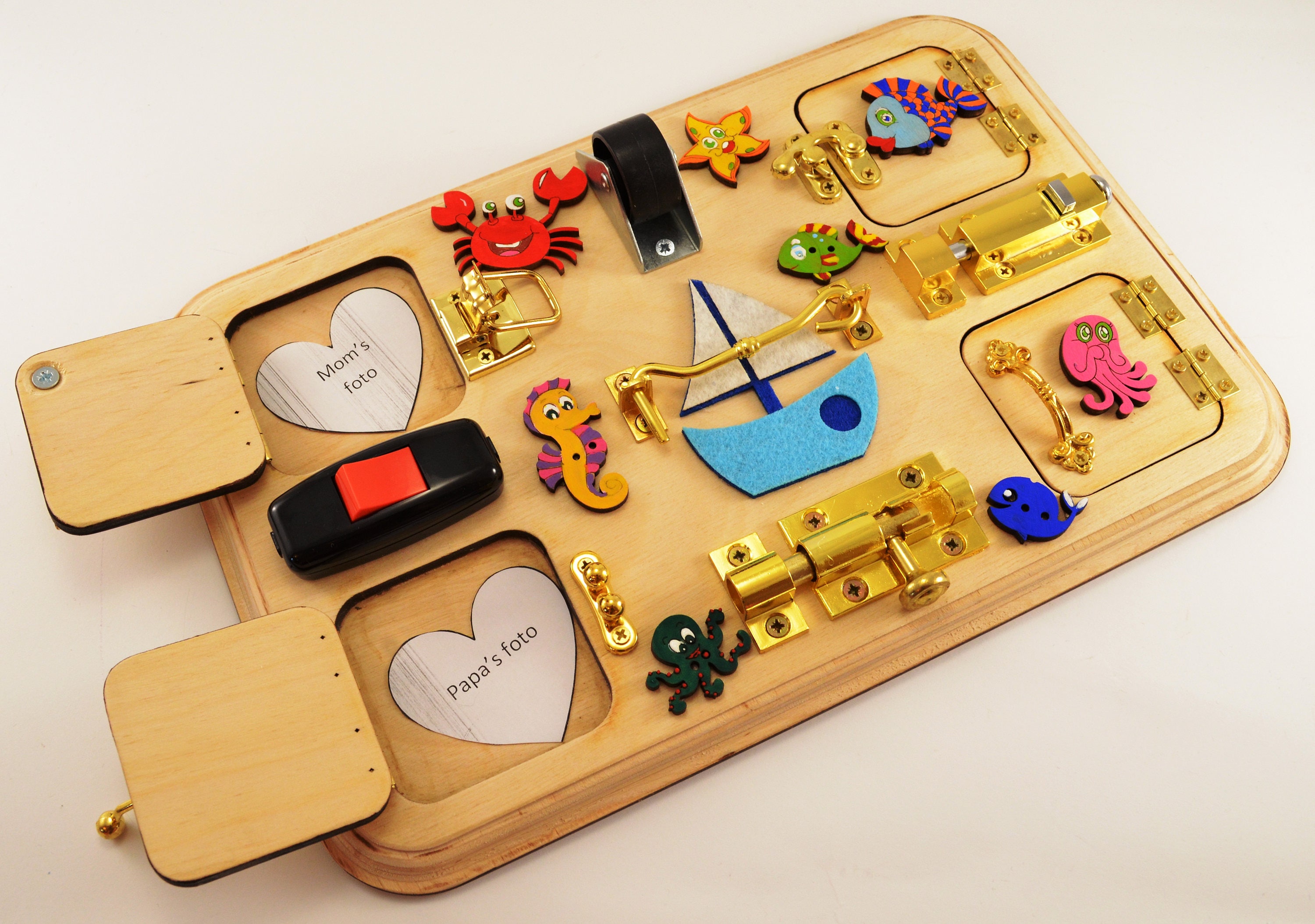 Toy for travel Travel busy board Toy for trip Toddler busy