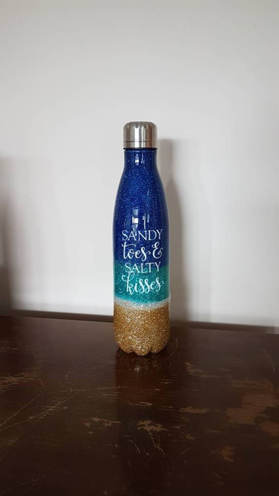 glitter stainless steel water bottle