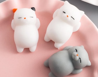 Cute Overload 3D Animals Squishy Cat Bear Seal Chicken Phone Cases For iphone 6 6s Plus 7 Plus - DF01