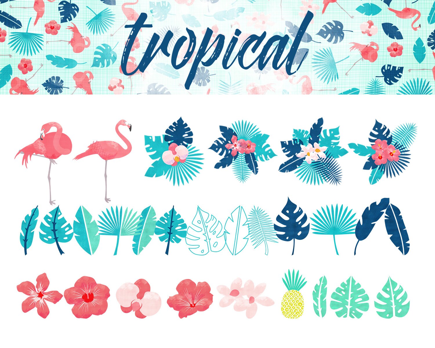 tropical summer flamingo clipart tropical summer flamingo clipart