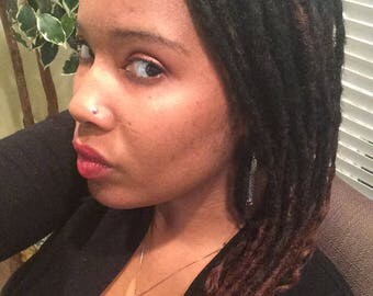 Human Hair Dreadlock Extensions 16-18 inches Small ( 120 locs) (promotional Item)