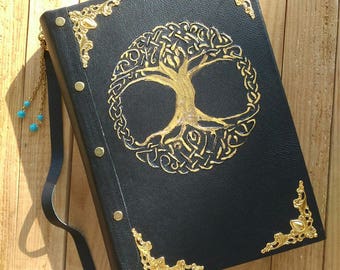 Leather notebook "Yggdrasil". Handmade