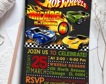 Hot Wheels Birthday Invitations, Hot Wheels Birthday, Hot Wheels Party, Hot Wheels Invitation, Hot Wheels Birthday Party, Hot Wheels Party