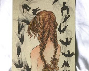 Original Concept "Spirited" Illustration - Print
