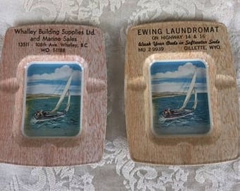 Retro Metal Ashtrays 1960s