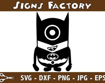 Batman Minion Svg Dxf Eps Png Cutting File Clipart svg,svg Files,batman superhero svg,Cut Files,files for Cricut,batman svg files,batman png