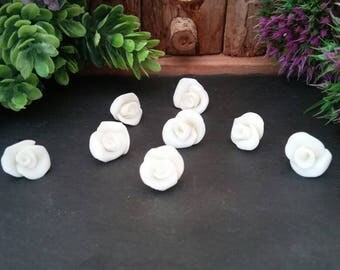 Cold porcelain flowers for scrapbooking,cards,Headdresses, diadems,notebooks,scrap,decoration,flower kit,Assortment of flowers,roses,wedding