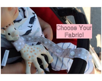Toy Strap, Toy Leash, Toy Tether, Stroller Toy Strap, Baby Shower Gifts