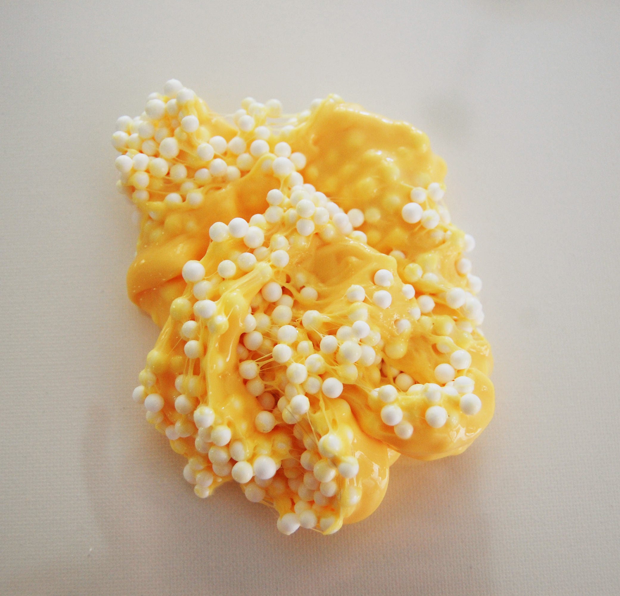 Sunset Glow Floam Yellow Slime 8oz And 2 Oz Sensory Therapy