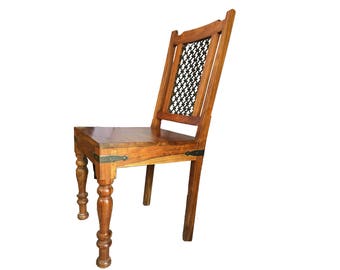 Grill Back wooden Chair - solid wooden Fast shipping and cheap