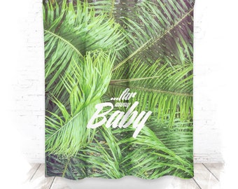 Shower curtain / shower curtain 150cm Palm II.
