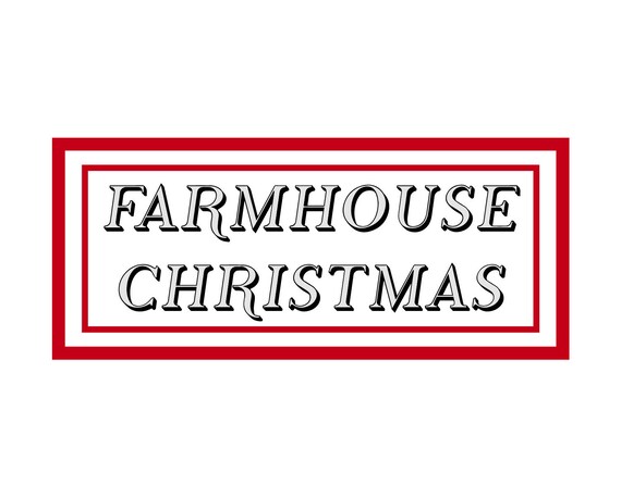 Download Christmas SVG Cut File Farmhouse Christmas SVG Merry