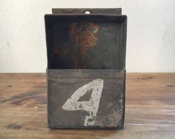 Vintage Galvanized Metal Box / Vintage Home / Antique Decor