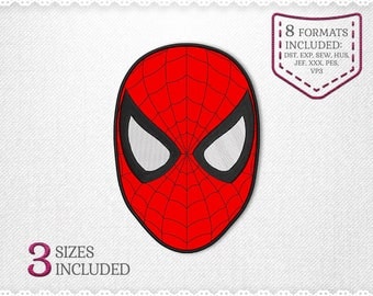 Spiderman Applique Machine Design - 3 Sizes - INSTANT DOWNLOAD - Applique, Embroidery, Designs