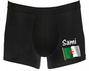 Black Boxer Algeria personalized with name