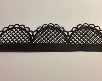 Lace mesh for scrapbooking die cuts