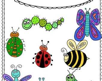 Bug clip art | Etsy