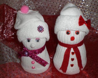 Pdf Crochet Pattern LITTLE GIRL and SNOWMAN