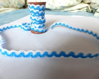 Waves Blue Ribbon and white stripe