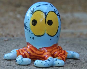 Gillis...Hand painted one of a kind ceramic octopus