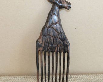 Comb giraffe wooden two-color