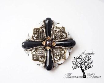 Brooch Maltese Large Cross