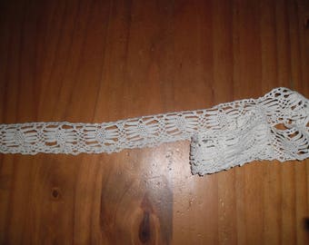 ANTIQUE lace / border old 76 cm x 3.5 cm early XX