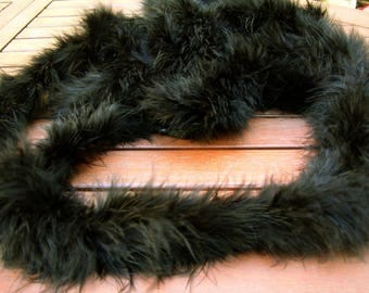 Marabou feathers with Black Swan by 10 cm