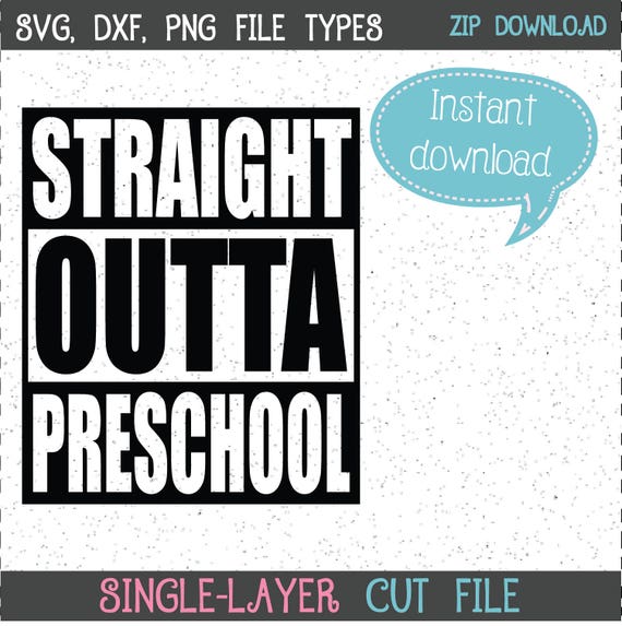 Download Straight Outta Preschool SVG Straight Outta SVGs Preschool