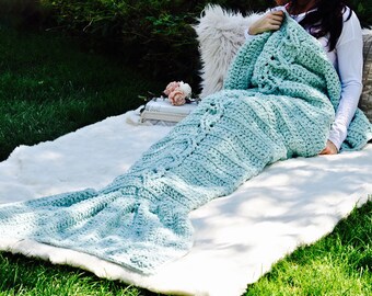 Mermaid tail blanket, mermaid blanket, boho mermaid blanket, boho, crochet, crochet mermaid blanket, teen gift, gift for her