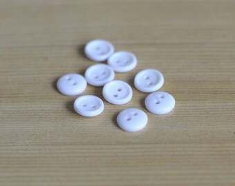 Pink - 1.5cm Handmade Fabric Button Small (Set Of 12) 76