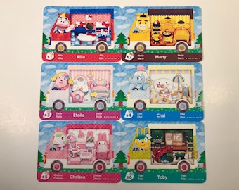 Animal Crossing Sanrio x Hello Kitty Amiibo Cards Rilla Chelsea Marty Toby Chai Etoile English Fanmade! New Leaf