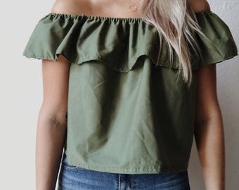ruffle shoulder tweens pdf sizes sewing pattern