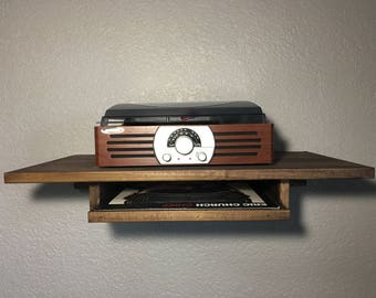idea record player shelf