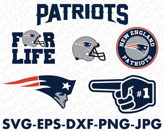New England Patriots Cuttable Design FilesSvg EpsDxf Jpg