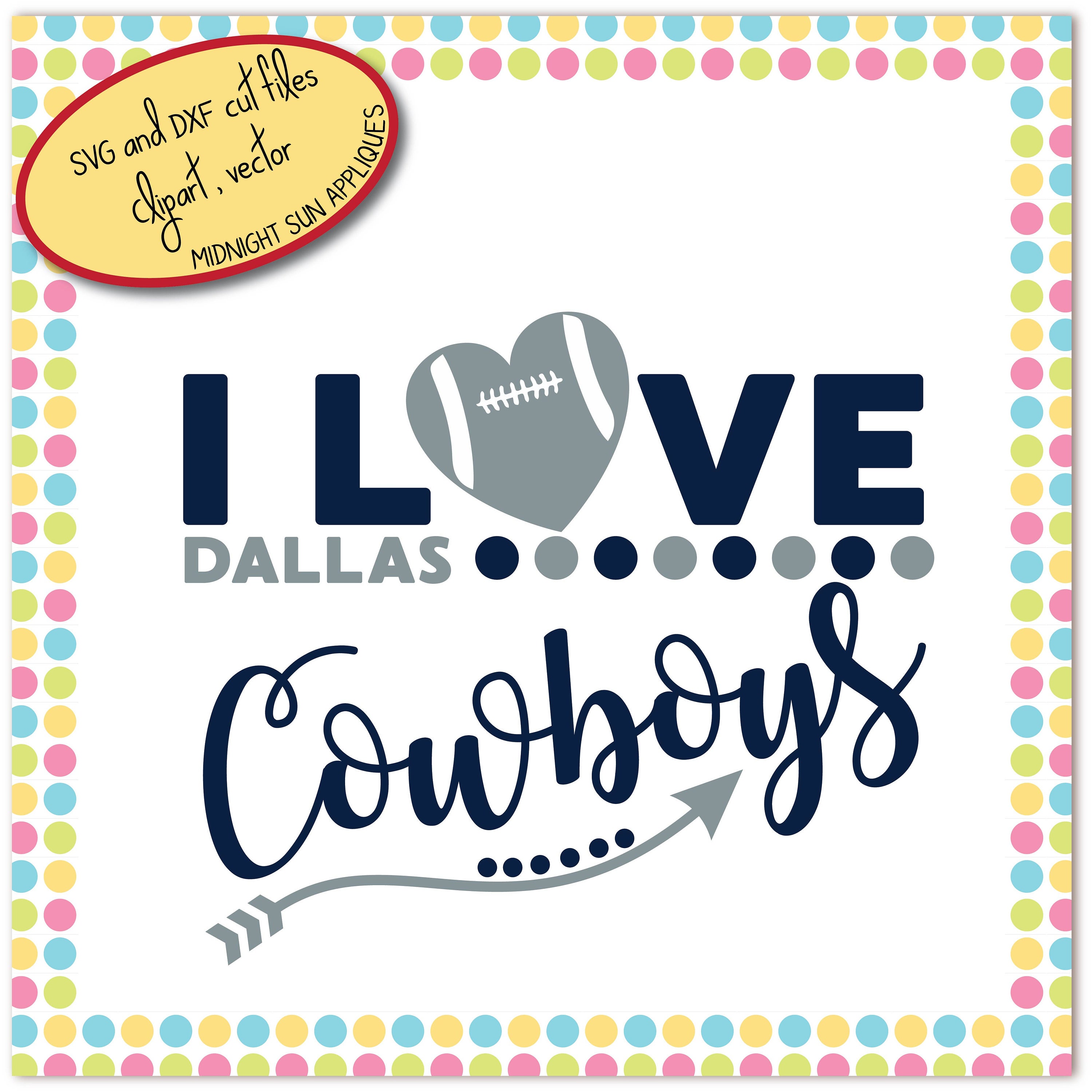 Download Dallas Cowboys SVGDXFclipart i love cowboys svg dallas