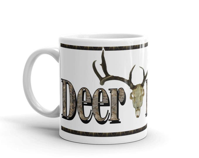Deer Hunter Mug, Hunting Mug, Deer Hunting Mug, Camo Hunting Mug, Camo Deer Mug, Deer Hunt Camo, Deer Hunter