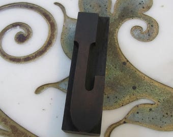 Letter J Antique Letterpress Wood Type Printers Block