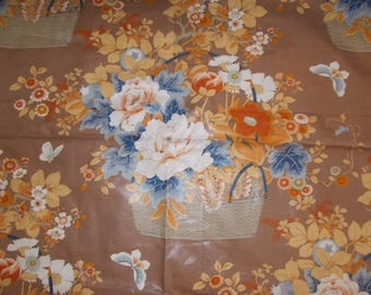 Retired Jay Yang Polished Cotton Chintz fabric Woodco 2 yards screen print