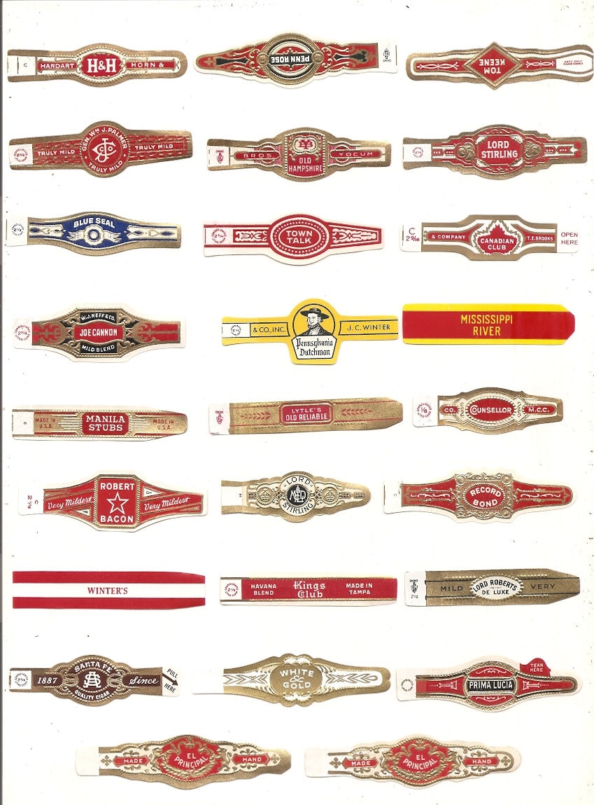 260 CIGAR BAND Labels new old stock cigar bands