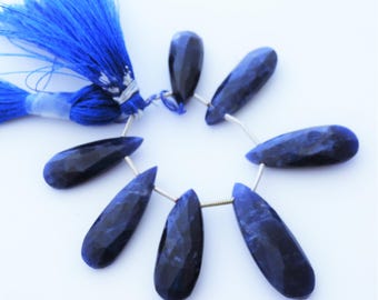 Sodalite Gemstone Briolettes Matched Pairs Qty 7