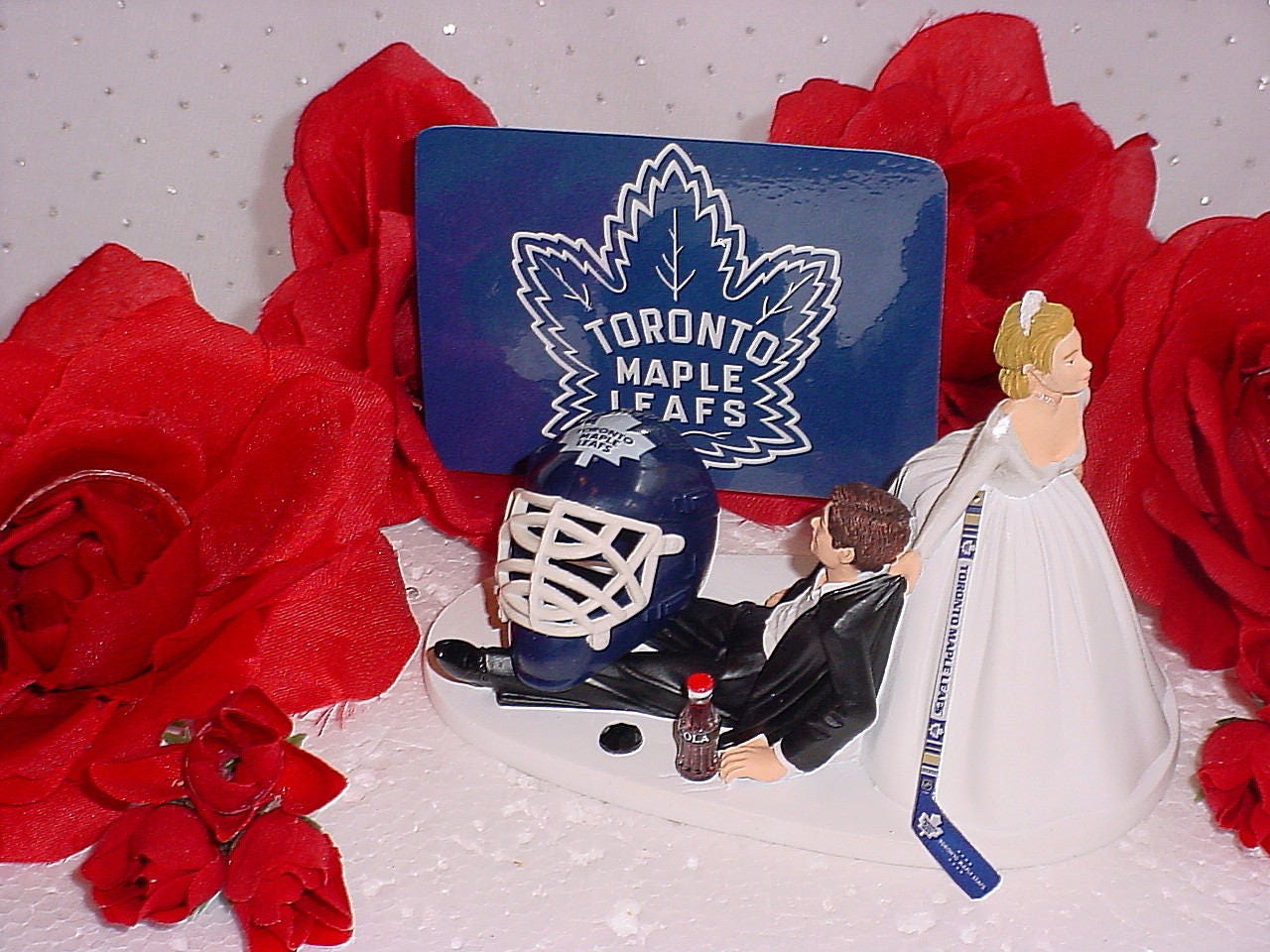 Toronto Maple Leafs Wedding TopperGroom Cake Awesome Hockey