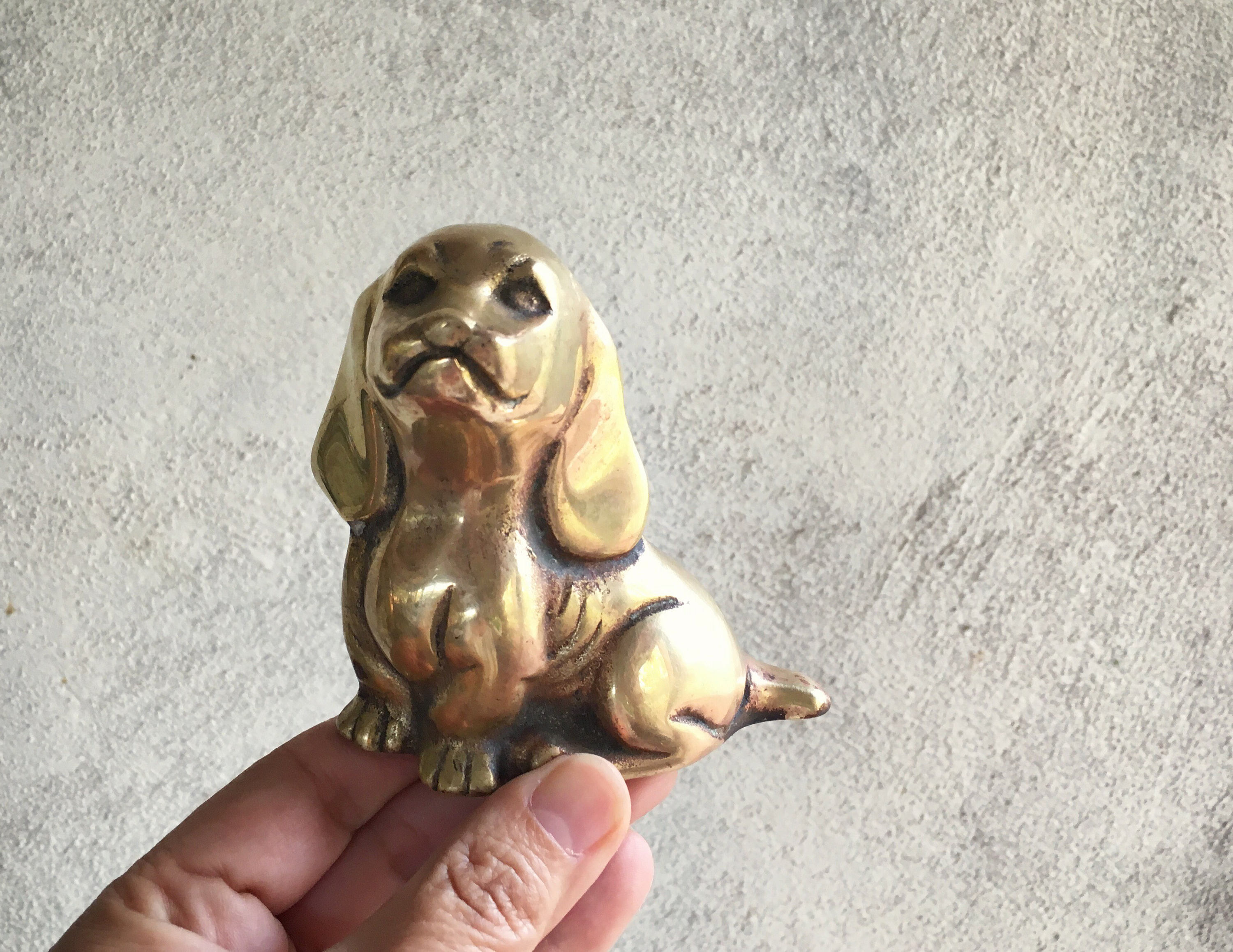 brass dog figurines