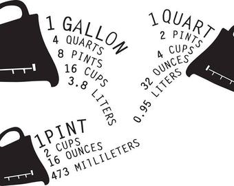 Pantry Measurement Labels - Set of 3