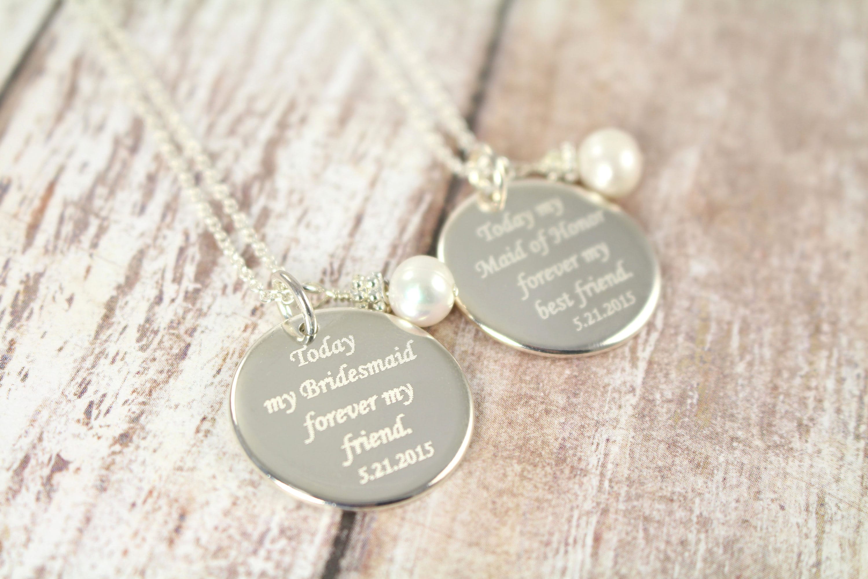 Bridesmaid Necklace Set Of Set Of Set Of Personalized