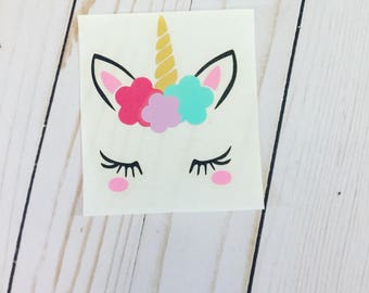 Unicorn Yeti Decal, Tumbler Decal, Unicorn Decal, Car Vinyl Decal, Unicorn, Water Bottle Decal, Unicorn Chaser, Gifts for her, Macbook Decal