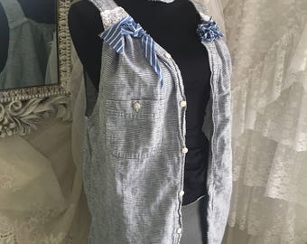 Upcycled mens shirt, upcycled clothing, upcycled tunics, boho chic, boho clothing, boho tops