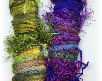 Fiber Wands...Embellishment Samplers of Color and Texture!