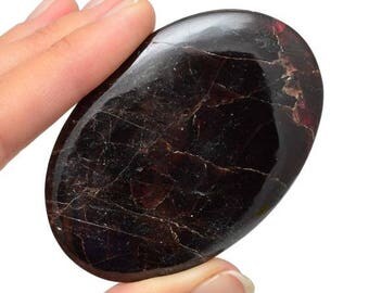 ON SALE Rare FIRE Garnet Palm Stone 2.6" Almandine Garnet Healing Crystal and Stone #Sr12